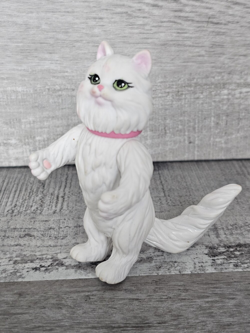 Barbie Posh Pets 2003 Vintage Mother Standing White Cat RARE Toy